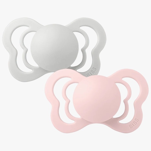 [1710310] Couture 2 Pack Silicone Size 2 Haze/Blossom Bibs