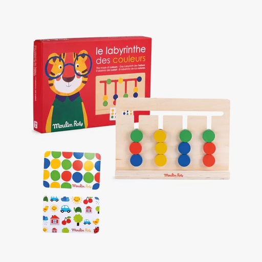 [661312] The Maze Of Colours Les Popipop Moulin Roty