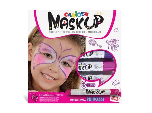 [8003511430498] Pintura de cara en barra x 3 colores Princess Carioca
