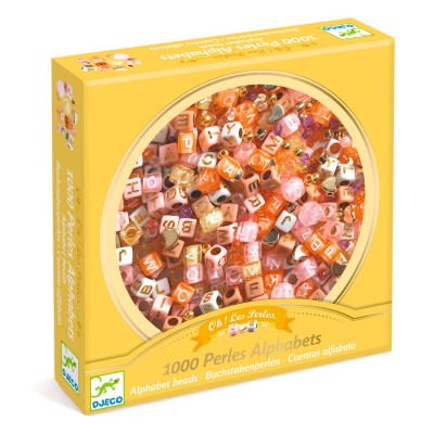 [DJ00031] Alphabet Beads, Gold Djeco