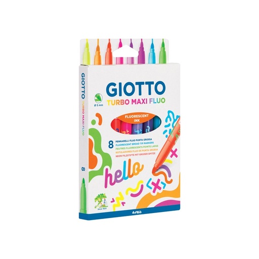 [8000825011016] Marcador Maxi Fluo x8 Giotto