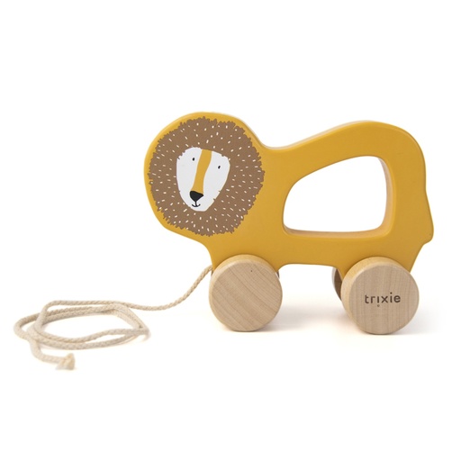 [36-177] Wooden Pull Along Toy - Mr. Lion Trixie
