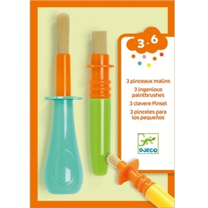 [DJ09007] 3 Ingenious Paintbrushes Design By By Djeco