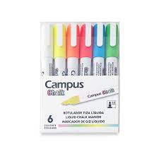 [8426307335874] Marcador Tiza Liquida x6 Campus