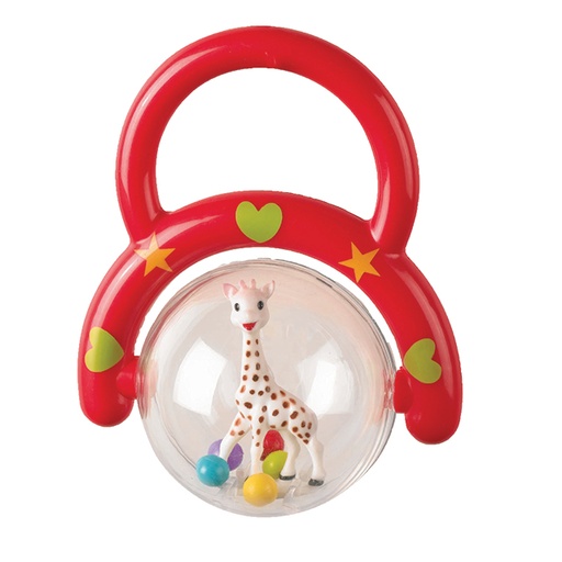 [3056560101265] Sonajero de mano - Rojo Sophie La Girafe