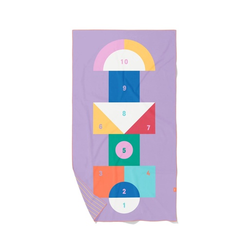 [174066] PlayTowel M (140 x 70cm) - Hopscotch Quut