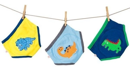 [13005] Set x3 de slips de entrenamiento Diseño Dinosaurio ZOOCCHINI