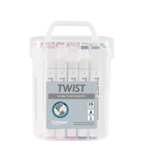[8426307336109] Marcadores Twist x 36 Campus