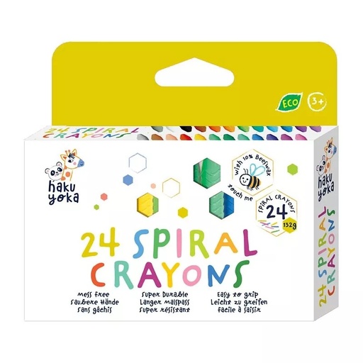 [6920773330798] 24 Crayones en Espiral Haku Yoka