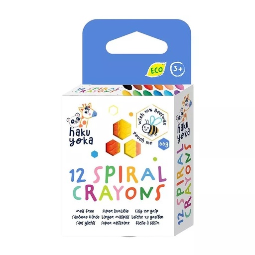 [6920773330781] 12 Crayones en Espiral Haku Yoka