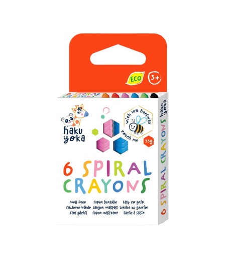 [6920773330774] 6 Crayones en Espiral Haku Yoka