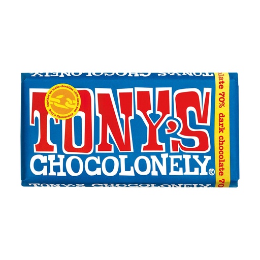 [6115] Chocolate amargo 70% 180gr Tony's