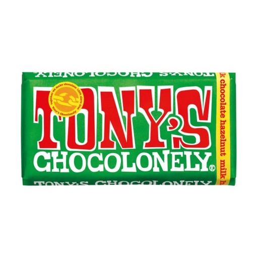 [6114] Chocolate con leche y avellana 32% 180 gr  Tony's