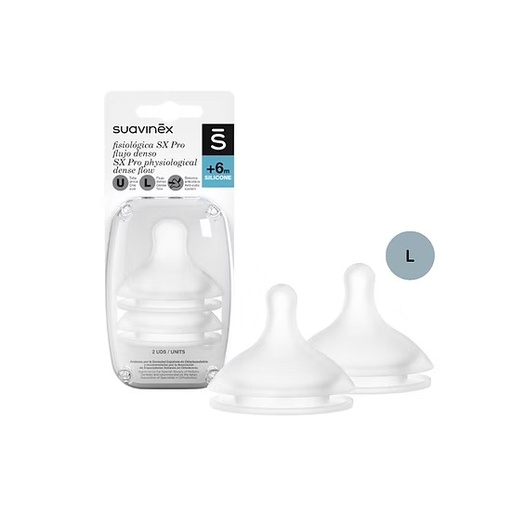 [8426420901932] Tetina SX PRO +6M Flujo XL (x 2 Unidades) Suavinex