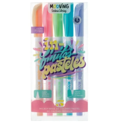 [7798302937072] Microfibras Pastel Caja x 5 Mooving