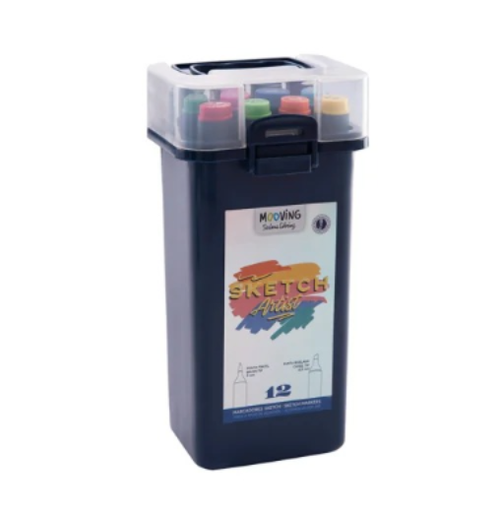 [7799133025471] Marcadores Mooving Sketch Caja x 12 Mooving