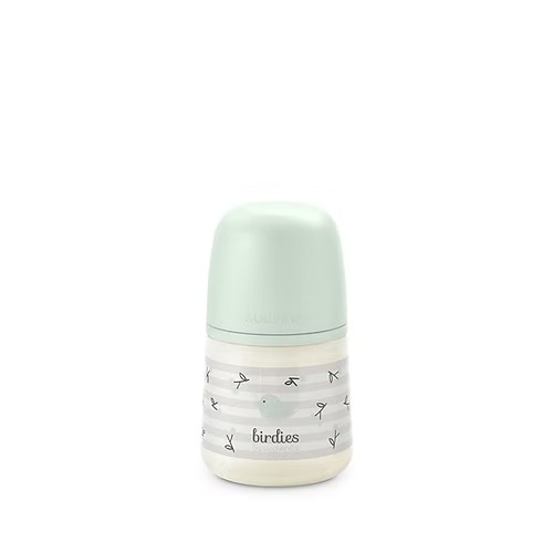 [8426420904759] Biberón 150Ml Fisio. 0-3M Flujo S - Birdies Verde Suavinex