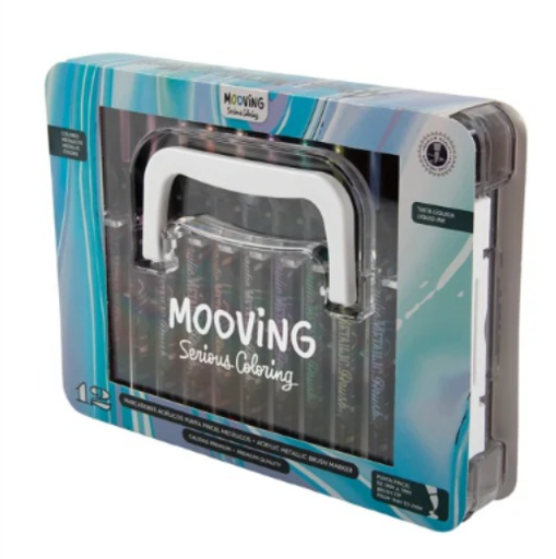 [7799133035968] Marcadores acrilicos metálicos caja x 12 Mooving