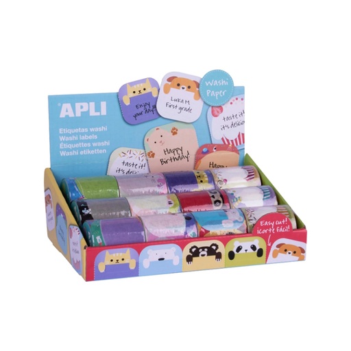 [012019] Etiquetas Washi Apli