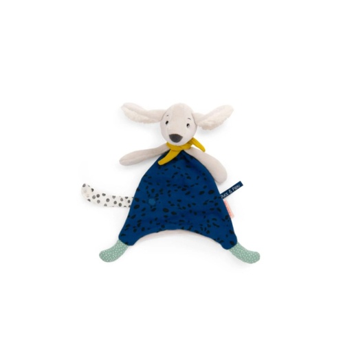 [684006] Doudou Pilou Azul Puce &amp; Pilou Moulin Roty