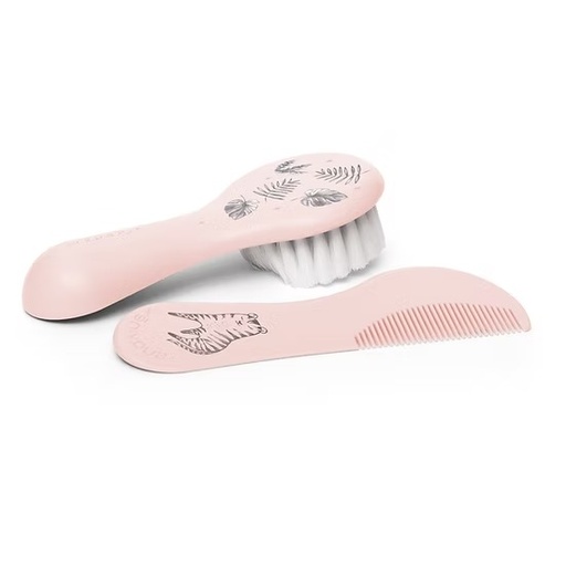[8426420007726] Set Cepillo Y Peine - Go Natural Rosa Suavinex