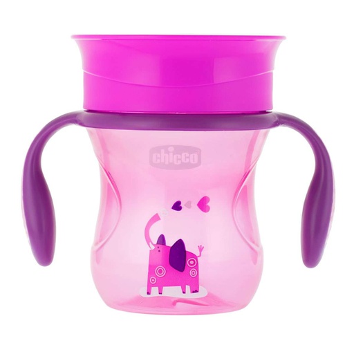[8058664070053] Vaso EVOLUTIVO PERFECT 360 12m+ NIÑA CHICCO