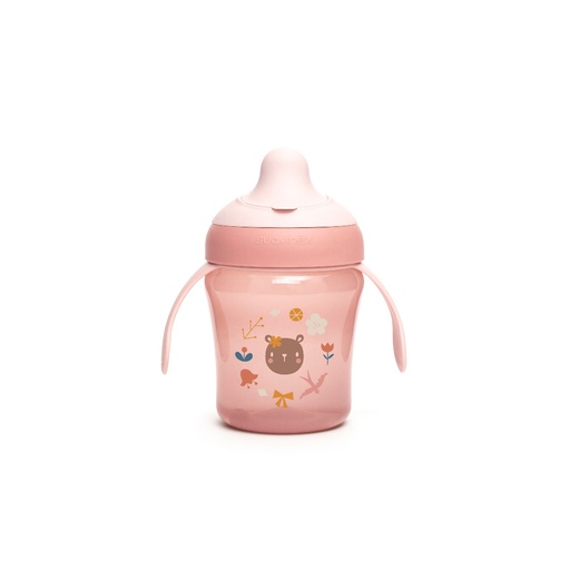 [8426420070119] Learning Cup 200Ml +6M (Pico Antiderrame) Rosa Suavinex