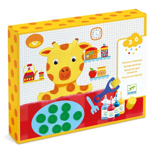 [DJ09880] Sponge Painting - Cudly Toy Adventures Design By By Djeco