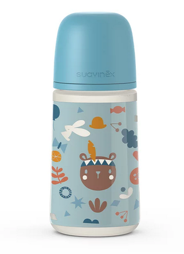 [8426420072380] Biberón 270Ml Sx Pro 3-6M M Forest Celeste Sil Suavinex
